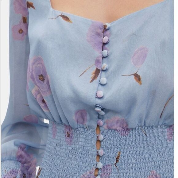 NWOT*** Intermix Adelaide Blouse Romantic Floral Size M - Picture 2 of 12